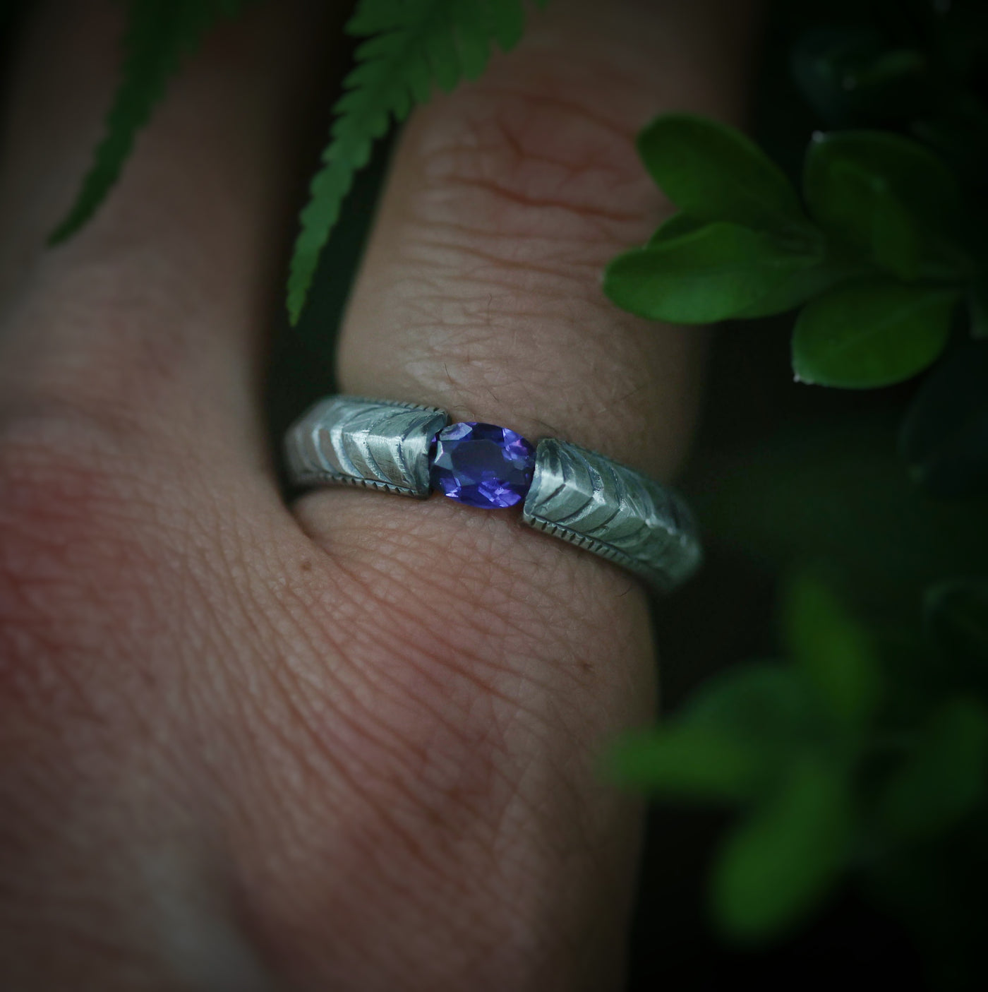 Sapphire dragon ring