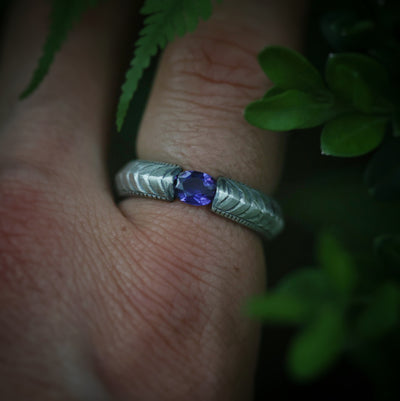 Sapphire dragon ring