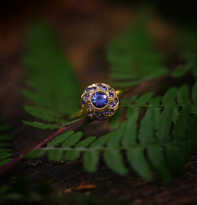 Sapphire vortex ring size 6
