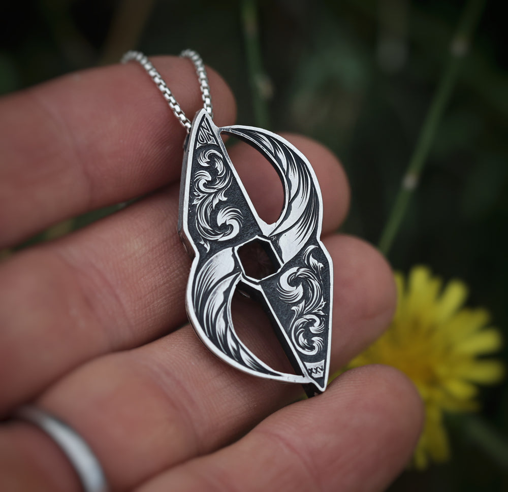 tourmaline sunburst silver and gold pendant